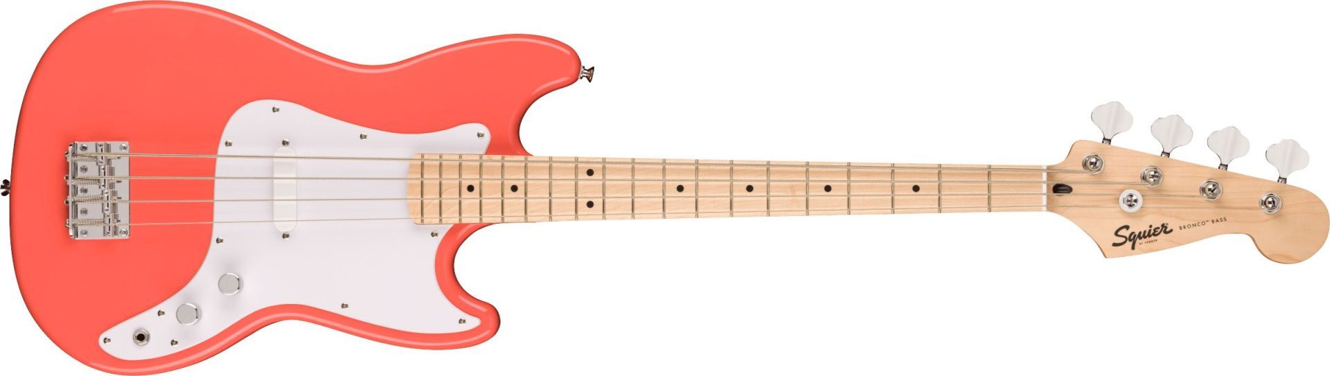 Squier Sonic Bronco Bass Tahitian Coral