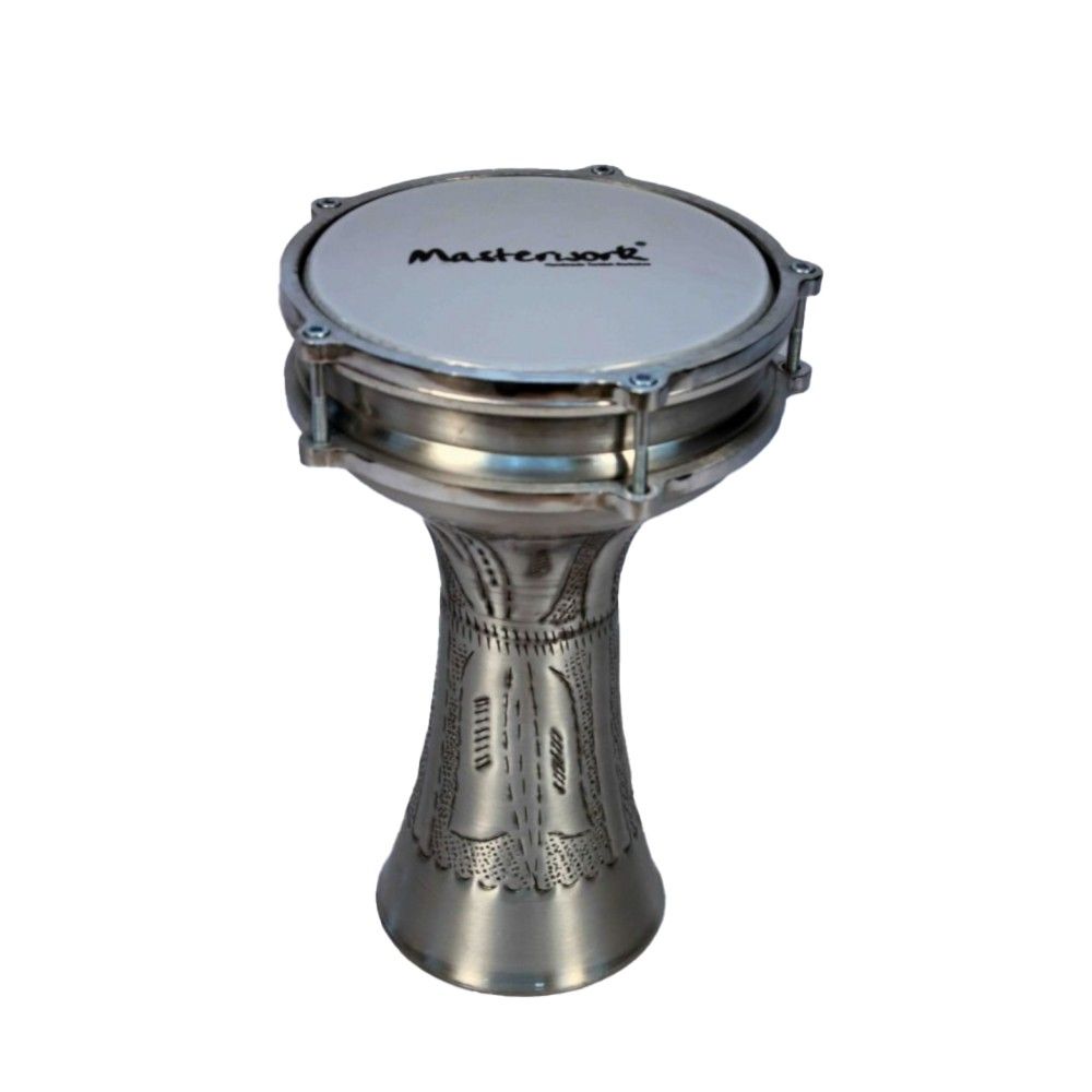 Masterwork Turkish Aluminium Relief Silver Washed - Darbuka TA-RSW104