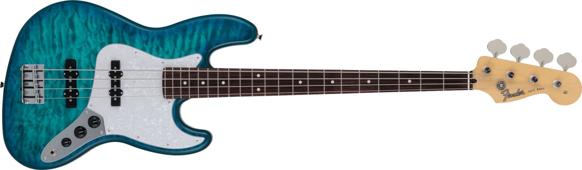 Fender 2024 Collection Made in Japan Hybrid II Jazz Bass Aquamarine