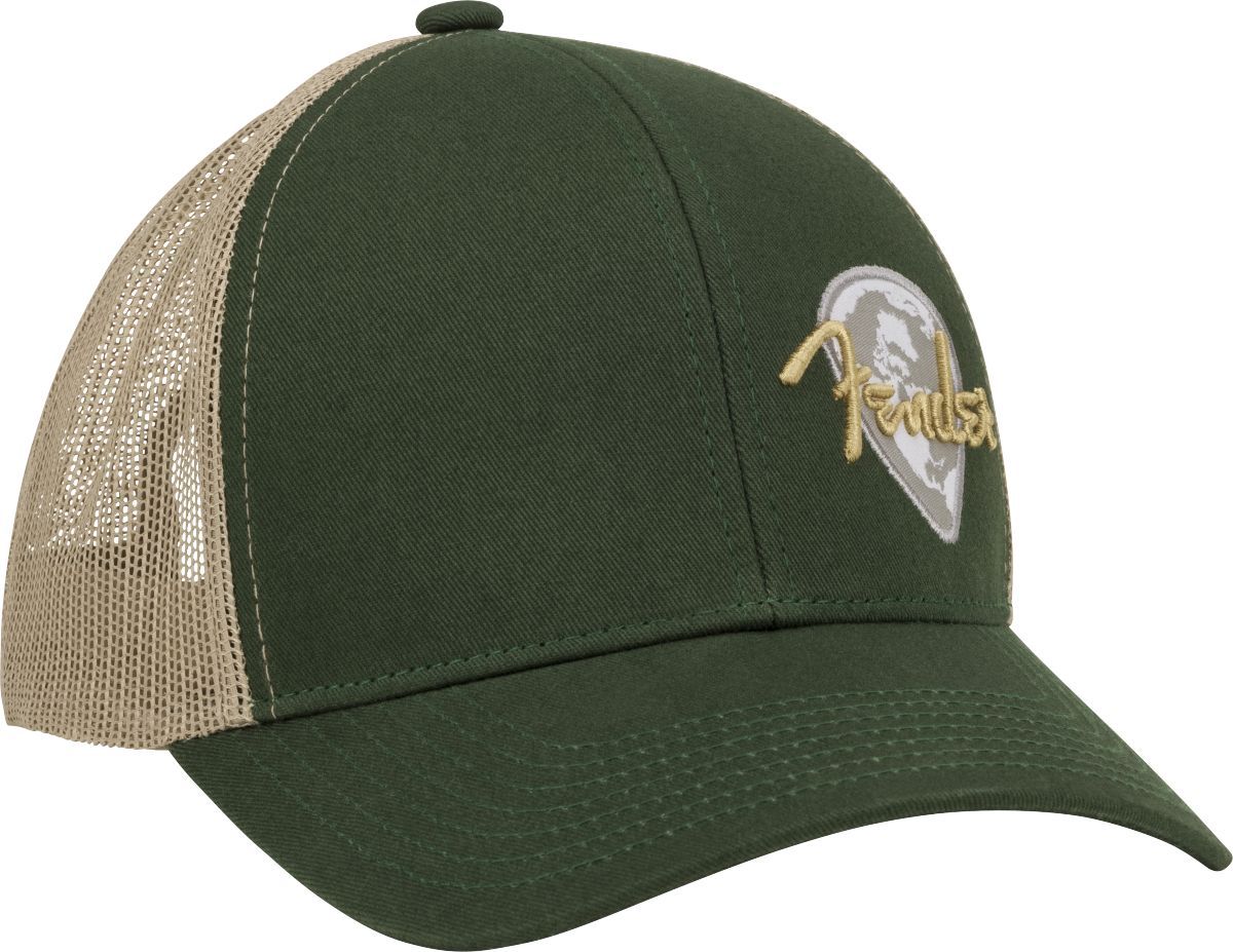 Fender Globe Pick Patch Hat Green-Khaki One Size