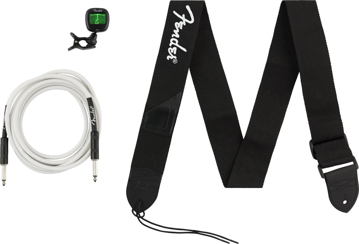 Fender Accessories Bundle Pack - Cable Tuner Strap