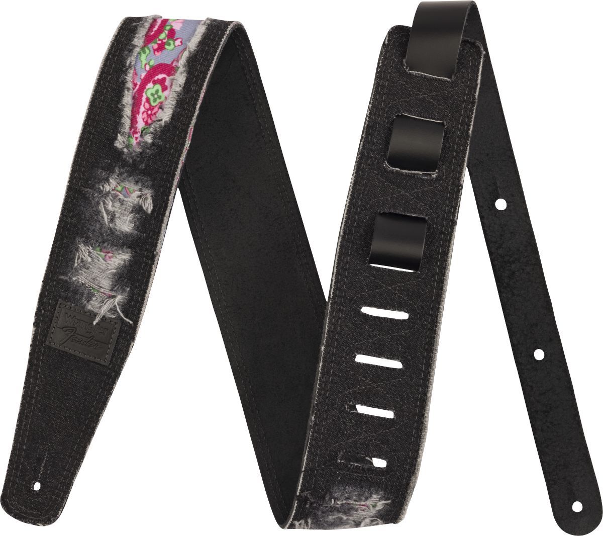 Fender x Wrangler Ripped Denim Strap Black