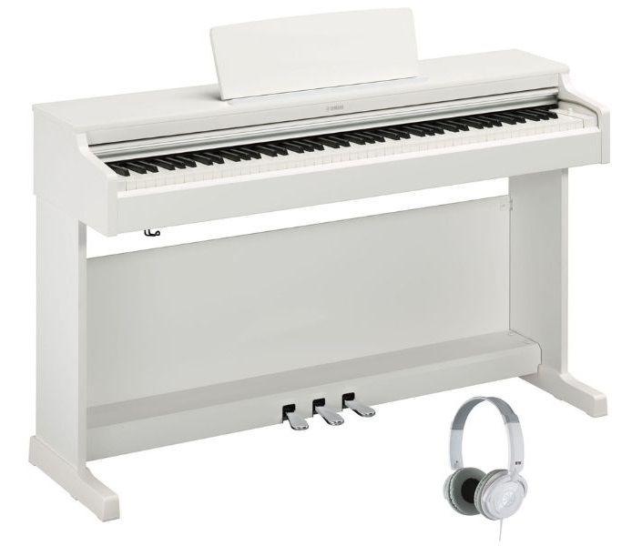 Yamaha YDP-165 White + HPH-100