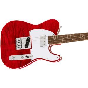 Squier Affinity Series Telecaster Laurel Crimson Red Transparent