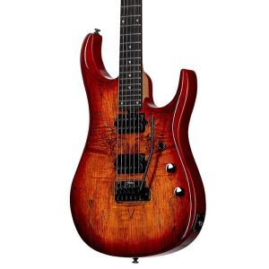 Sterling by Music Man JP150 DiMarzio Blood Orange Burst