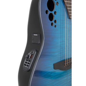 Ovation Celebrity Elite Plus Mid Cutaway Blue Flamed Maple