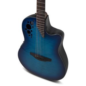 Ovation Celebrity Elite Plus Mid Cutaway Blue Flamed Maple