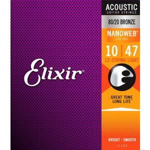 Elixir Nanoweb Acoustic Light 12 String