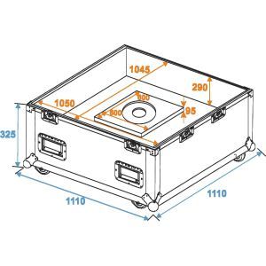 Roadinger Flightcase Mirror Ball 100cm