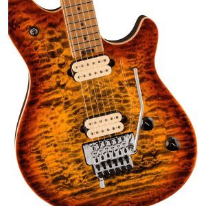 EVH Wolfgang Special QM Baked Maple Fingerboard Tiger Eye Glow