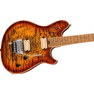 EVH Wolfgang Special QM Baked Maple Fingerboard Tiger Eye Glow