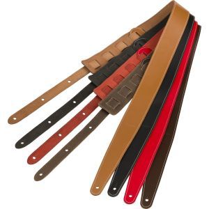 Fender Essentials Leather Straps Red