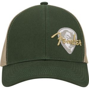 Fender Globe Pick Patch Hat Green-Khaki One Size