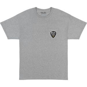 Fender Pick Patch Pocket Tees Athletic Gray
