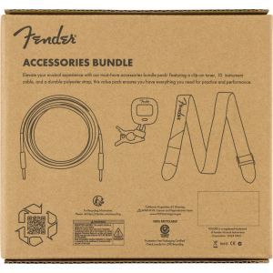 Fender Accessories Bundle Pack - Cable Tuner Strap