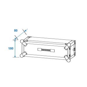 Roadinger Effect Rack CO DD 3U 40CM