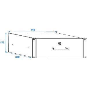 Omnitronic Rack Drawer with lock 4U