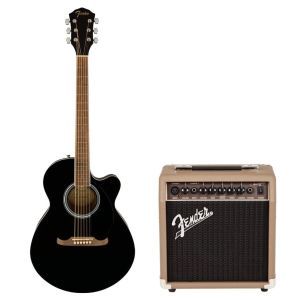 Fender FSR FA-135 CE Concert Black + Acoustasonic 15