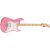 Squier Sonic Stratocaster HT H Maple Fingerboard White Pickguard Flash Pink